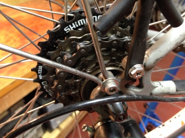 New 6-speed freewheel and chain